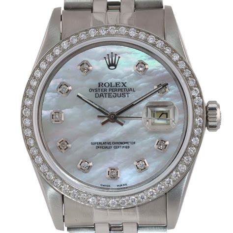 rolex 36mm diamond bezel.